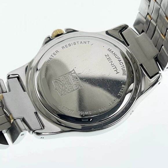 Zenith Elite Gold & Steel Black Dial 38mm Automatic Men’s Watch 90/53 0030 682 - Picture 9 of 9